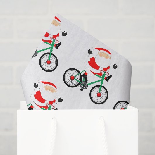 Fietskerstfiets Tissuepapier (Cadeauzakje)
