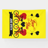 Fietskoppel Romantisch Cadeau Spandoek (Horizontaal)