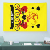 Fietskoppel Romantisch Cadeau Spandoek (Beurs)