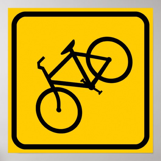 Fietskruisingzone Poster (Voorkant)