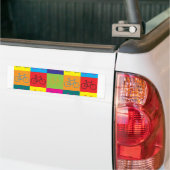 Fietskunst Pop Bumpersticker (Op Truck)
