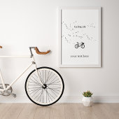 Fietsleven, vrij als vogel foto afdruk