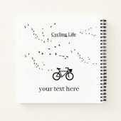 Fietsleven, vrij als vogel notitieboek (Achterkant)