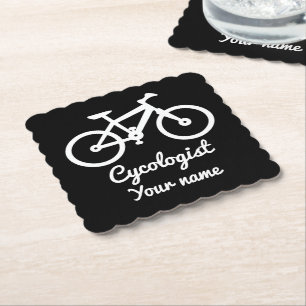 Fietsliefhebber Cycoloog Gepersonaliseerde Geschen Kartonnen Onderzetters