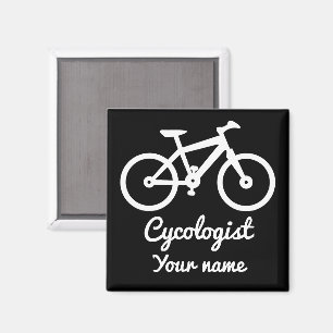 Fietsliefhebber Cycoloog Gepersonaliseerde Geschen Magneet