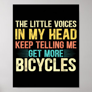Fietsliefhebber Grappig Citaat Fietsen Humor Poster