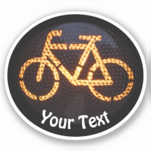 Fietsliefhebbers en duurzame mobiliteit fietsstok sticker