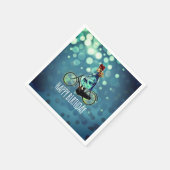  fietsmeisje - Birthday Servet (Hoek)