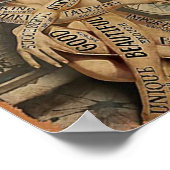  fietsmeisje poster (Hoek)