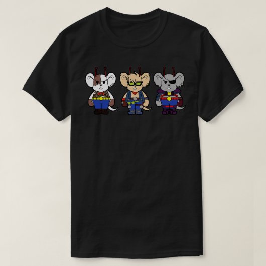 Fietsmuizen van Mars Chibi T-shirt (Design voorkant)