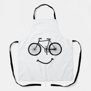 Fietson en lach T-shirt Fietsen T-shirt Zwart Schort