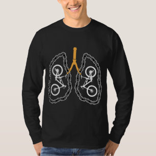 Fietsonderdelen Anatomie fietsen Rijden fietsen T-shirt