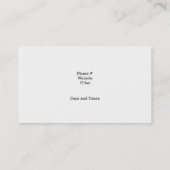 Fietsonderhoud Visitekaartje (Achterkant)