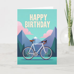 Fietsondernemings-verjaardagskaart Kaart