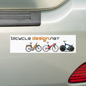Fietsontwerp Bumpersticker (Op auto)