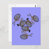 fietsontwerp van de 1950-bioscoop briefkaart (Voorkant / Achterkant)