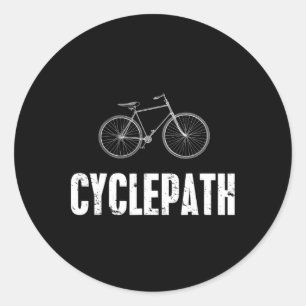 Fietspad Grappig Fietsen Berg Fietsen Wielrenners  Ronde Sticker