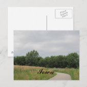 Fietspad Iowa Briefkaart (Voorkant / Achterkant)