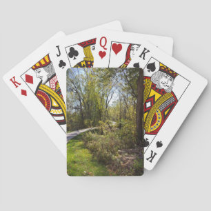 Fietspad of wandelpad in Iowa Natuur Fotografie Pokerkaarten