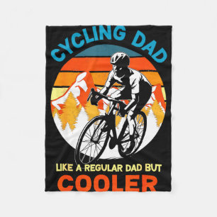 Fietspapa als een gewone maar coolere fiets fleece deken
