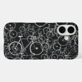 fietspatroon in zwart-wit Case-Mate iPhone case (Achterkant (horizontaal))
