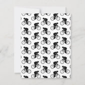 Fietspatroon in zwart-wit. kaart (Achterkant)