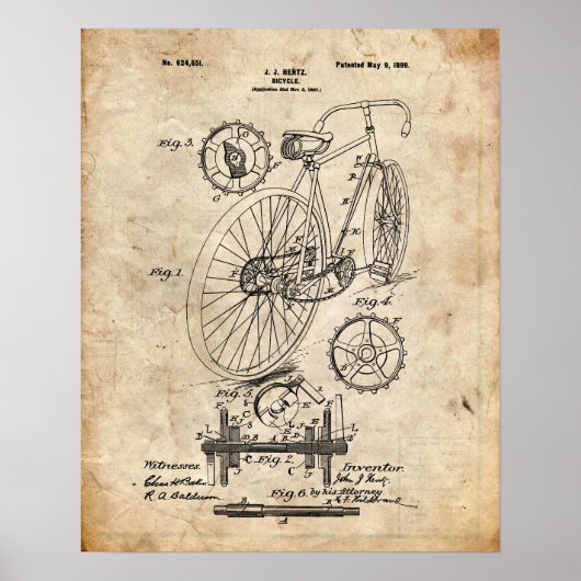 Fietspatroon Poster (Voorkant)