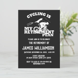 Fietspensioen verjaardagsfeest uitnodiging