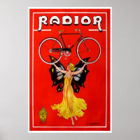 Fietsposter Vintage Fietsen Fietstochten Kunst