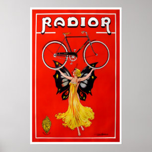Fietsposter Vintage Fietsen Fietstochten Kunst Poster