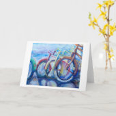 Fietsprint Wenskaart Kaart (Gele Bloem)