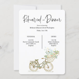 fietsrepetitie en dineruitnodiging kaart