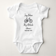 Fietsrijder Baby Shower Kleine Biker Grote Attitud