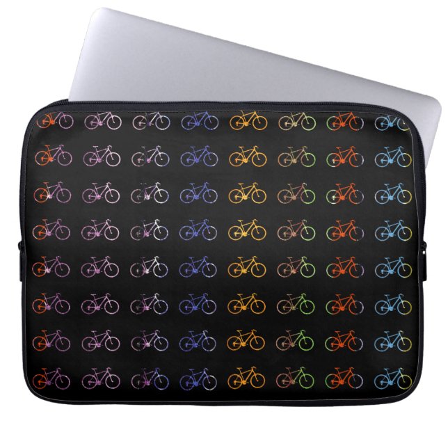 fietsrit fietser laptop sleeve (Voorkant)