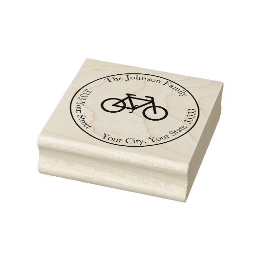 Fietsronde retouradres 	rubberstempel (Stempel)