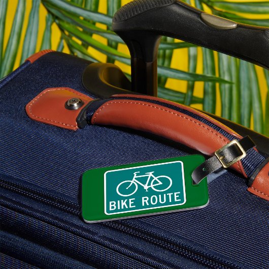 Fietsroutebord Fietspad Fietsroute Bagagelabel