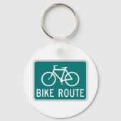 Fietsroutebord Fietspad Fietsroute Sleutelhanger (Voorkant)