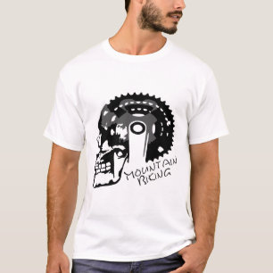 Fietsschedel T-shirt Versnellingen Fiets Mountainb