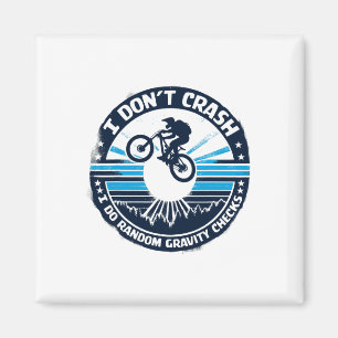 Fietsshirt Ik Crash Niet Ik Doe Willekeurige Zwaar Magneet
