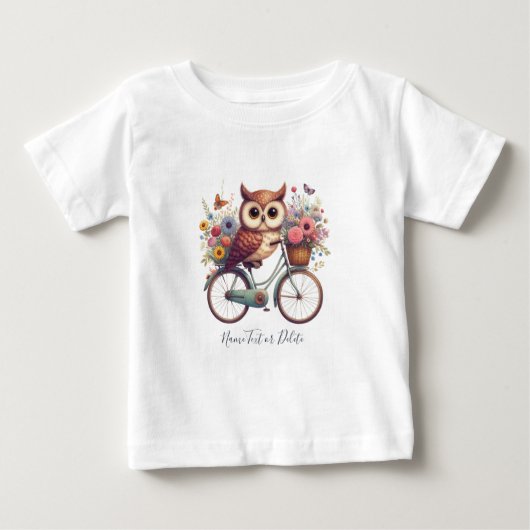 Fietsshirt met uil (Voorkant)