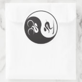 FIETSSKI YIN-YANG RONDE STICKER (Tas)
