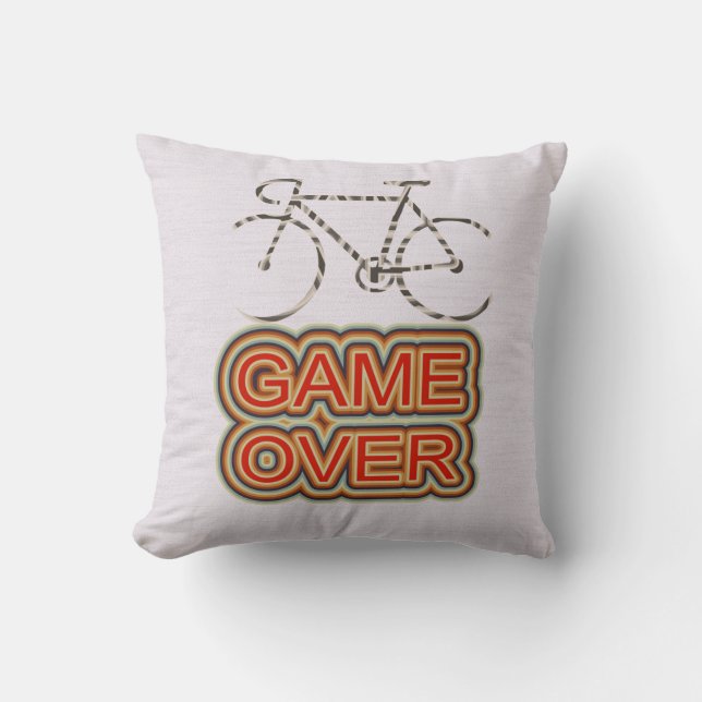 Fietsspel over kussen (Voorkant)