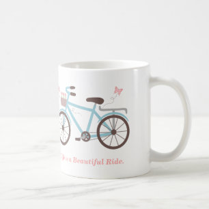 Fietsspreuken Het leven is een mooie rit Koffiemok