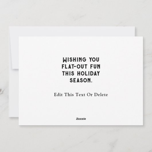 Fietsster Kerstmis Feestdagenkaart (Achterkant)