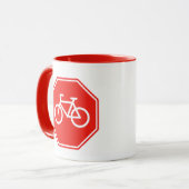Fietsstop mok (Voorkant links)