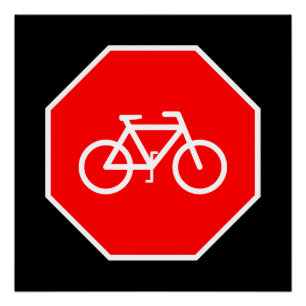 Fietsstop Perfect Poster