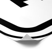 Fietsstrook vooruit bord Fietsveiligheid Poster (Hoek)