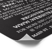 Fietssymbool, Fietsclub Adverteren Poster (Hoek)