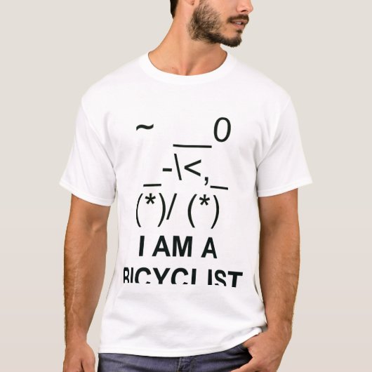 fietssymbool t-shirt (Voorkant)