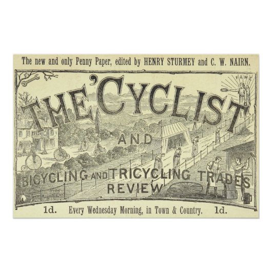  Fietstijdschrift Advertentie Kunst Poster Perfect Poster (Voorkant)